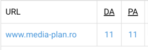 Auroritate domeniu media-plan.ro luna 2 de link building